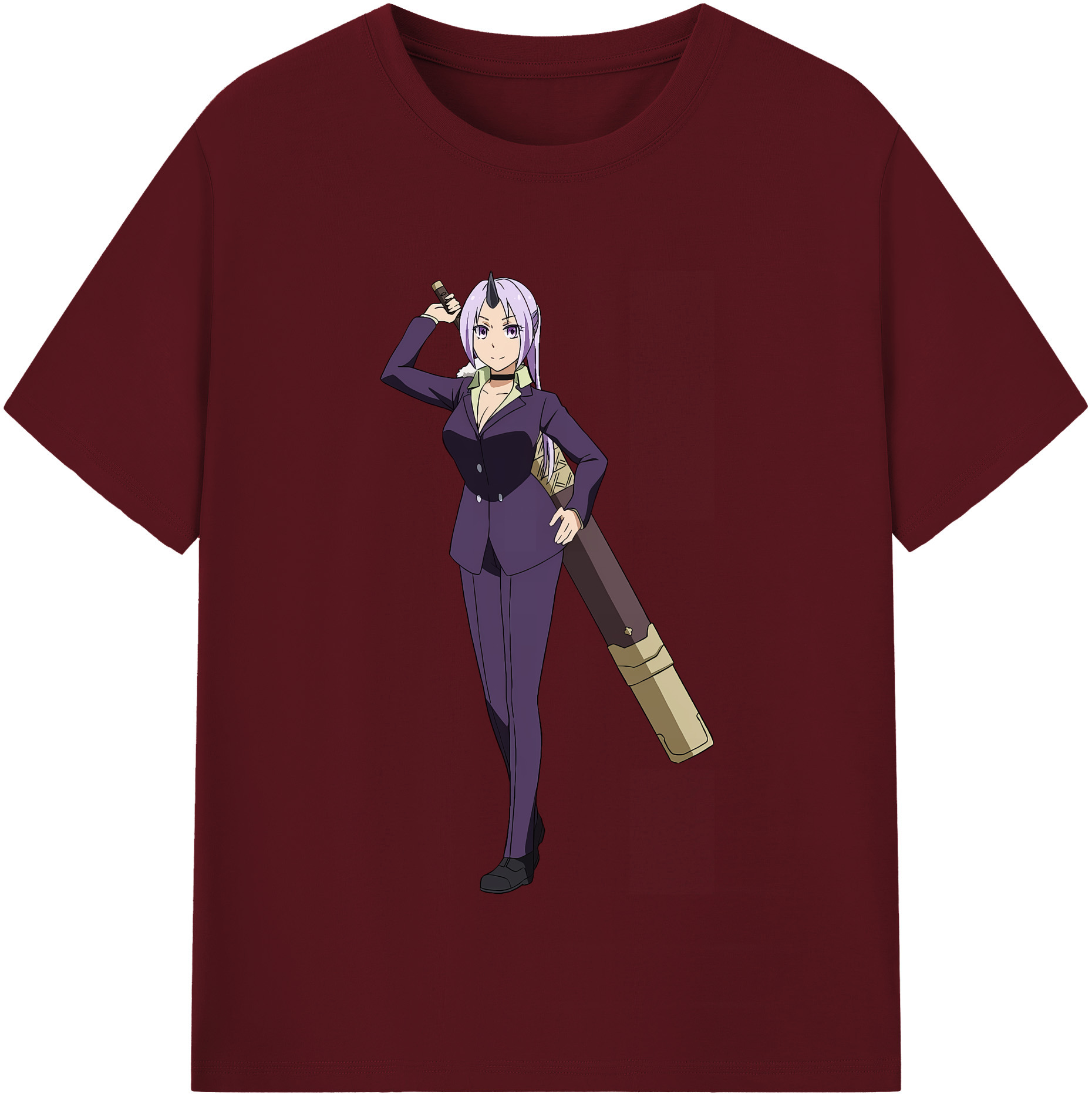 （画像用） 転スラ Regarding Reincarnated to Slime 綿100％半袖Tシャツ（フロントプリント）